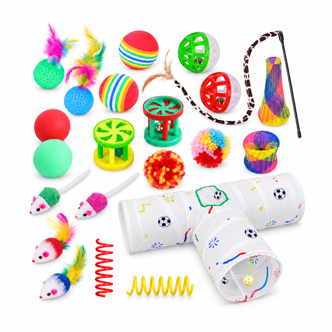 Kit de 22 juguetes + túnel